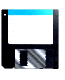 gif de un disco floppy girando en 3d con estilo noventoso